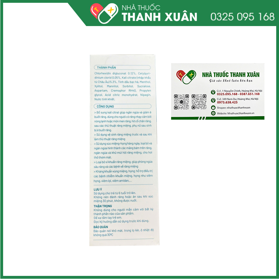 Nước súc miệng T.M.T Sensitive giúp hỗ trợ giảm ê buốt răng, sát khuẩn miệng, ngăn ngừa mảng bám và vi khuẩn, hỗ trợ phòng ngừa sâu răng, viêm lợi và các bệnh nhiễm khuẩn miệng họng